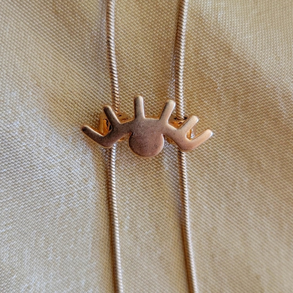 Madewell Gold bolo tie style Necklace